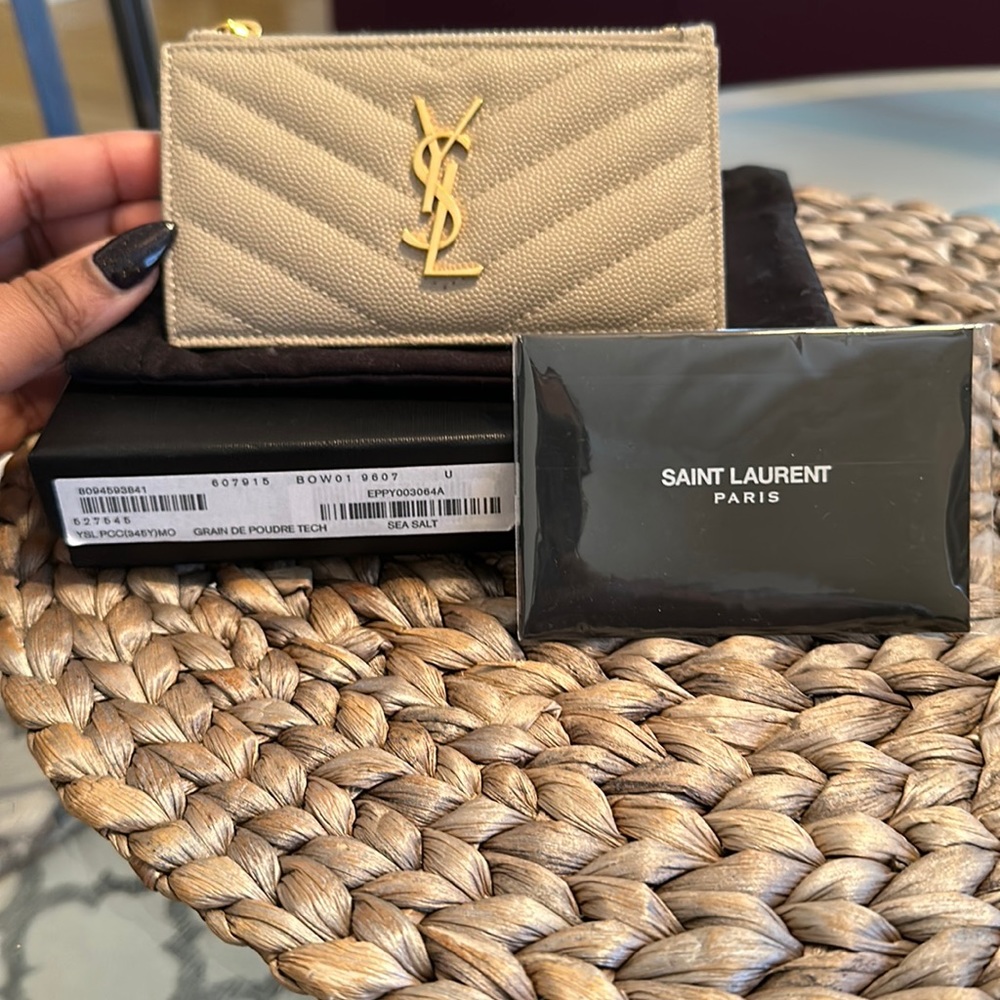 Saint Laurent / Ysl Fragment Card Case Holder Wallet